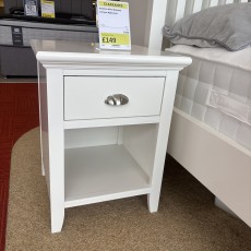 Hamilton 1 Drawer Nightstand White Hamilton 1 Drawer Nightstand White
