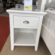 Hamilton 1 Drawer Nightstand White Hamilton 1 Drawer Nightstand White