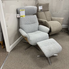 Boden Swivel Recliner and Stool Boden Swivel Recliner and Stool