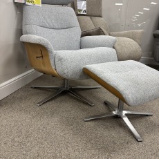 Boden Swivel Recliner and Stool Boden Swivel Recliner and Stool